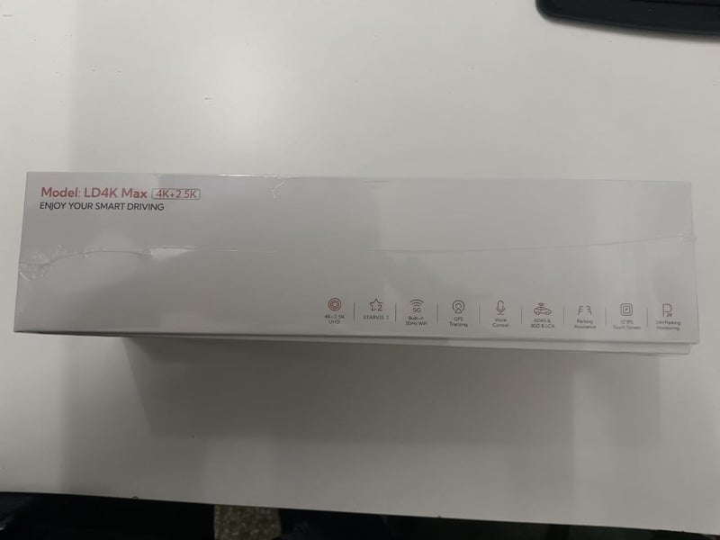 LINGDU LD4K Max Mirror Dash Cam with 4K Front and 1080P Rear Camera, STARVIS 2 Sensor, 5.8GHz WiFi, ADAS, Voice Control, Night Vision, 128GB Card - Image 3